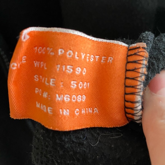 Weatherproof Men’s Fleece Zip Up Jacket - Black Small - Picture 13 of 14